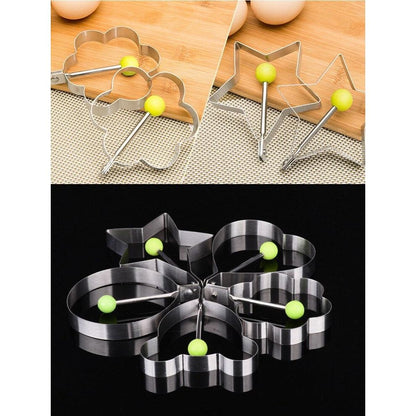 Stainless Steel Fried Egg Molds Set of 5 by HitMyNeed