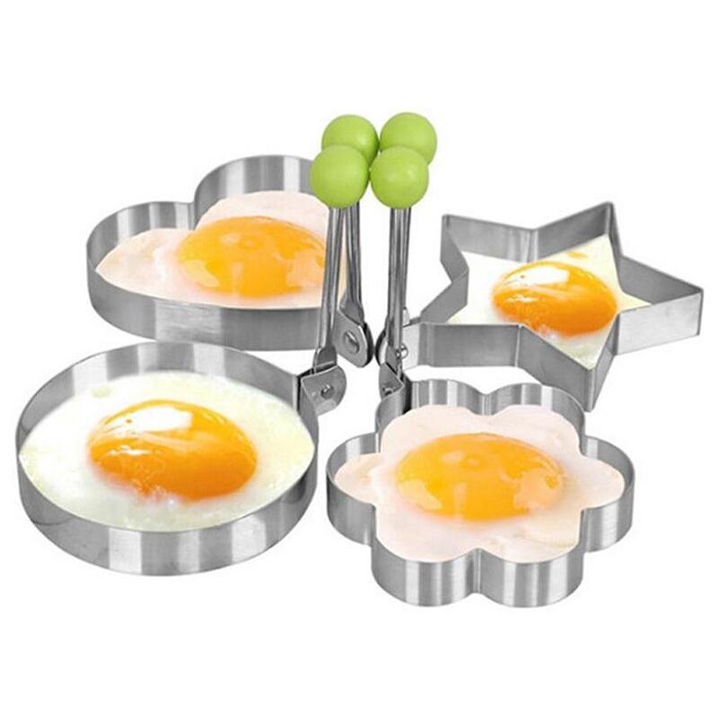 Stainless Steel Fried Egg Molds Set of 5 by HitMyNeed
