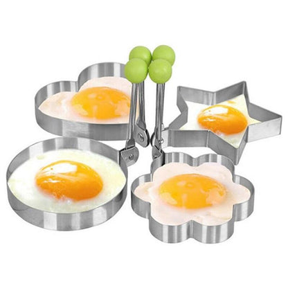 Stainless Steel Fried Egg Molds Set of 5 by HitMyNeed
