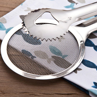 Stainless Steel Fried Food Oil Strainer Clip Spoon by HitMyNeed