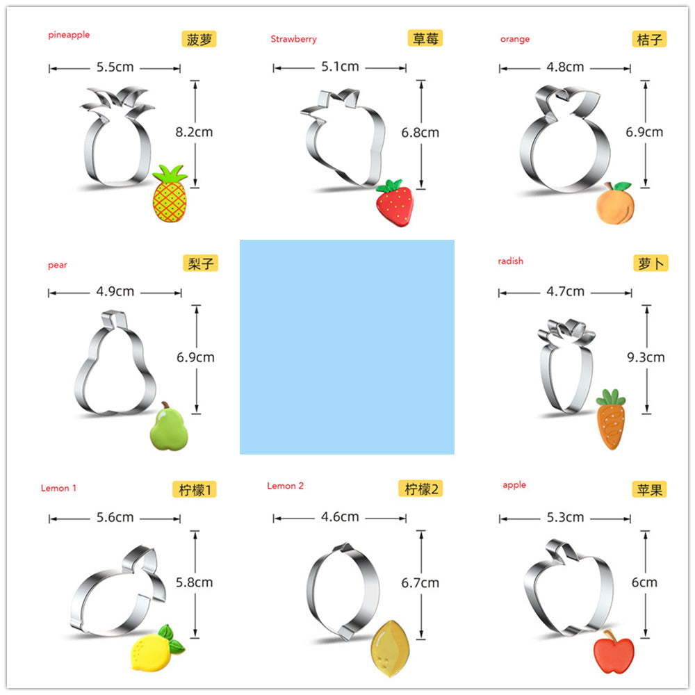 Stainless Steel Fruit Cookie Cutter by HitMyNeed