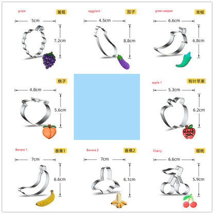 Stainless Steel Fruit Cookie Cutter by HitMyNeed