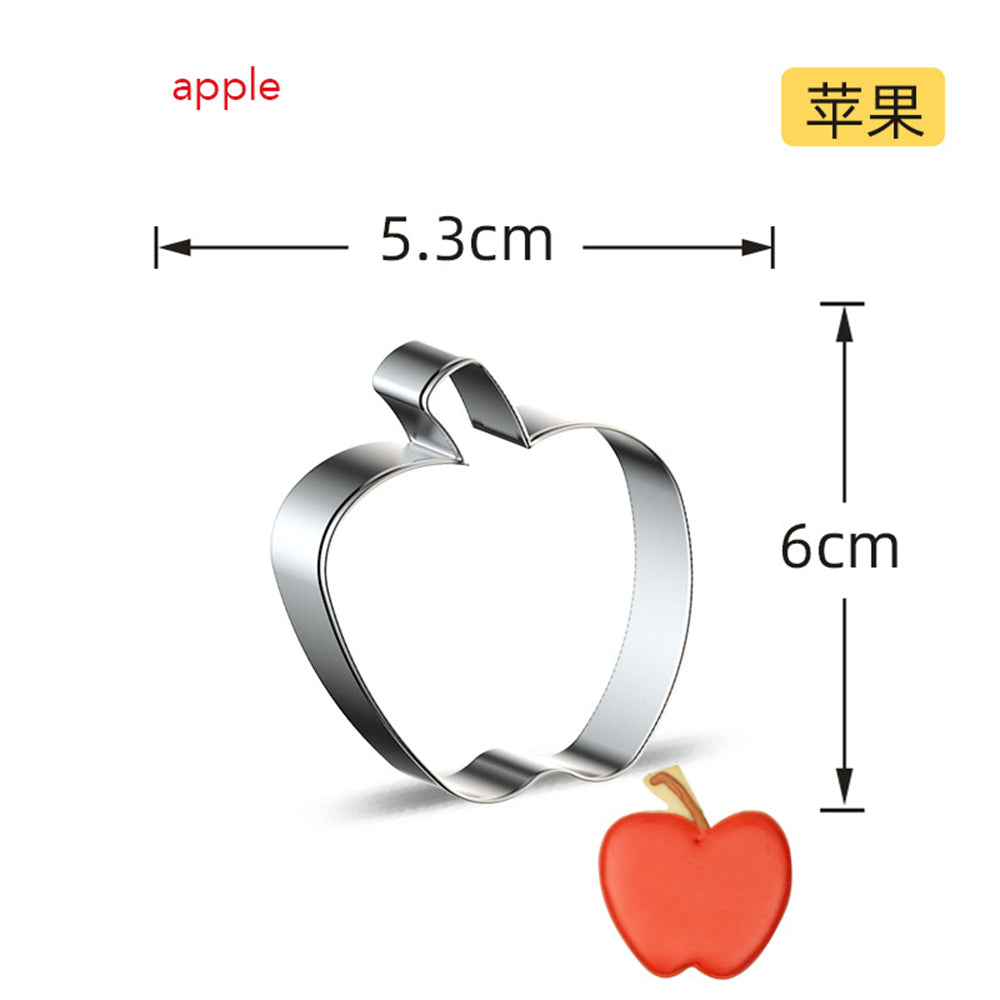 Stainless Steel Fruit Cookie Cutter apple by HitMyNeed