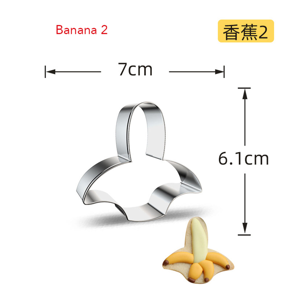 Stainless Steel Fruit Cookie Cutter banana-2 by HitMyNeed