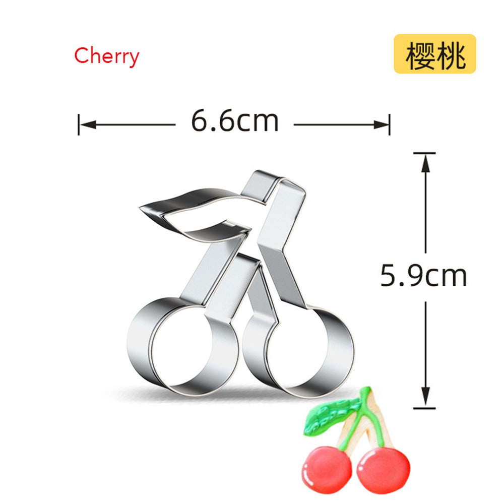 Stainless Steel Fruit Cookie Cutter cherry by HitMyNeed