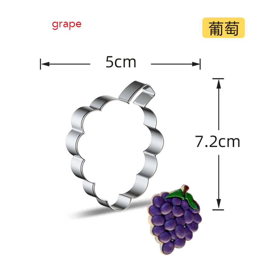 Stainless Steel Fruit Cookie Cutter grape by HitMyNeed