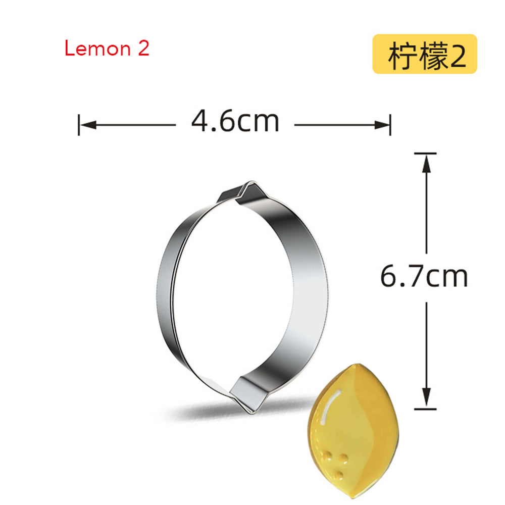 Stainless Steel Fruit Cookie Cutter lemon-2 by HitMyNeed