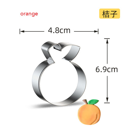 Stainless Steel Fruit Cookie Cutter orange by HitMyNeed