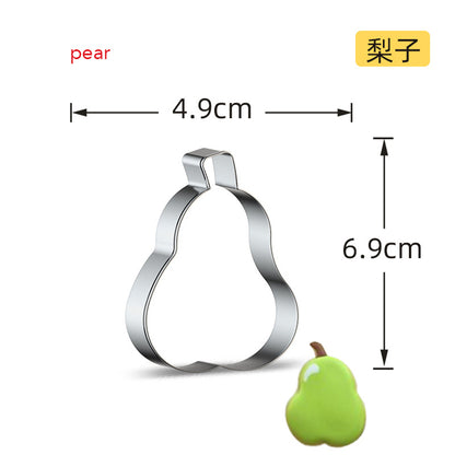 Stainless Steel Fruit Cookie Cutter pear by HitMyNeed