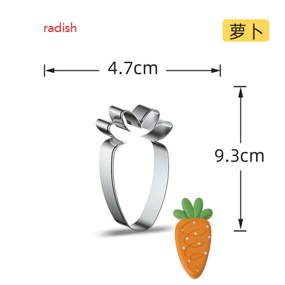 Stainless Steel Fruit Cookie Cutter radish by HitMyNeed