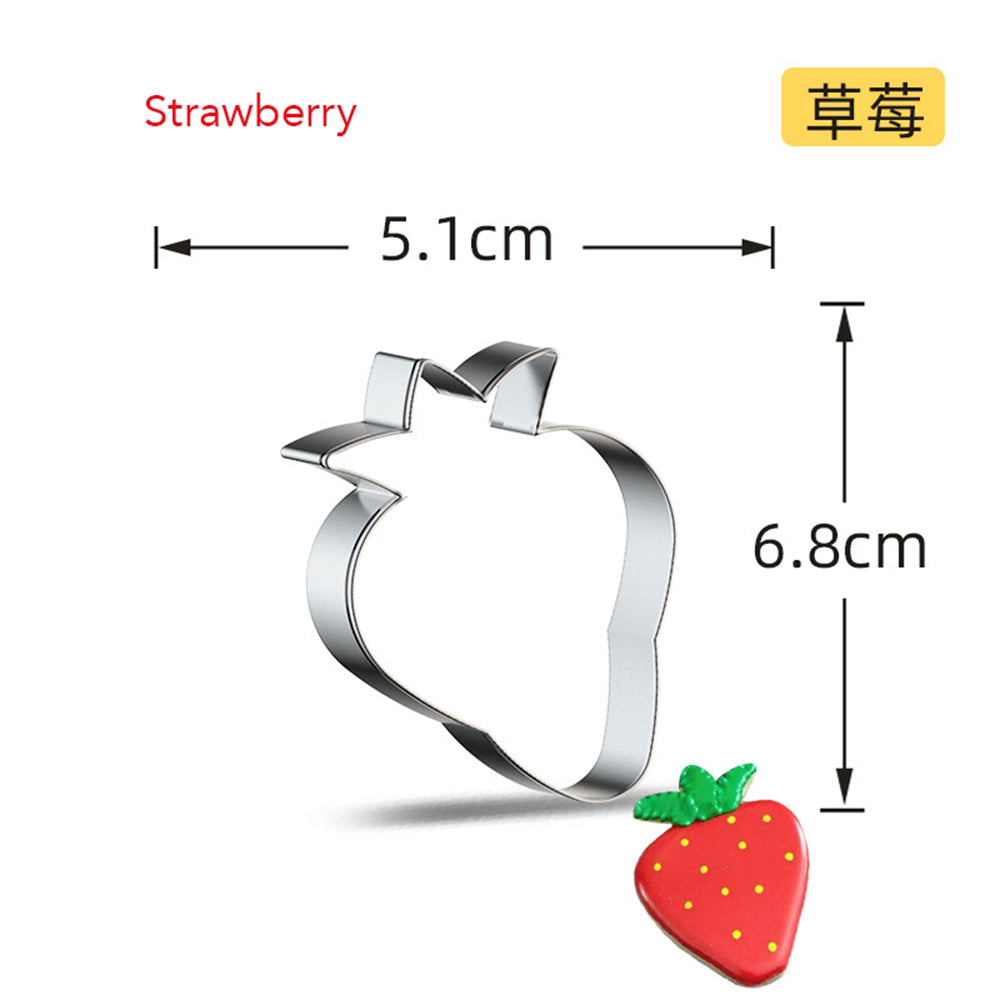 Stainless Steel Fruit Cookie Cutter strawberry by HitMyNeed