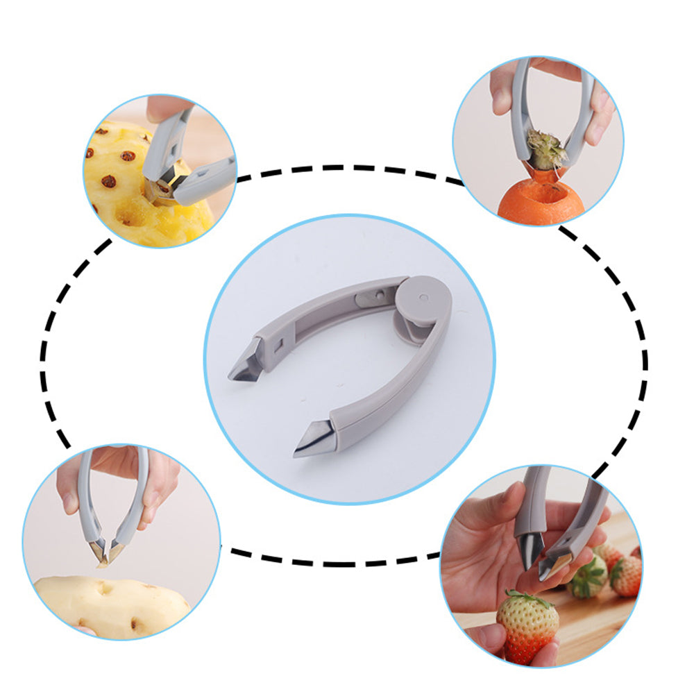 Stainless Steel Fruit Eye & Seed Remover Set by HitMyNeed