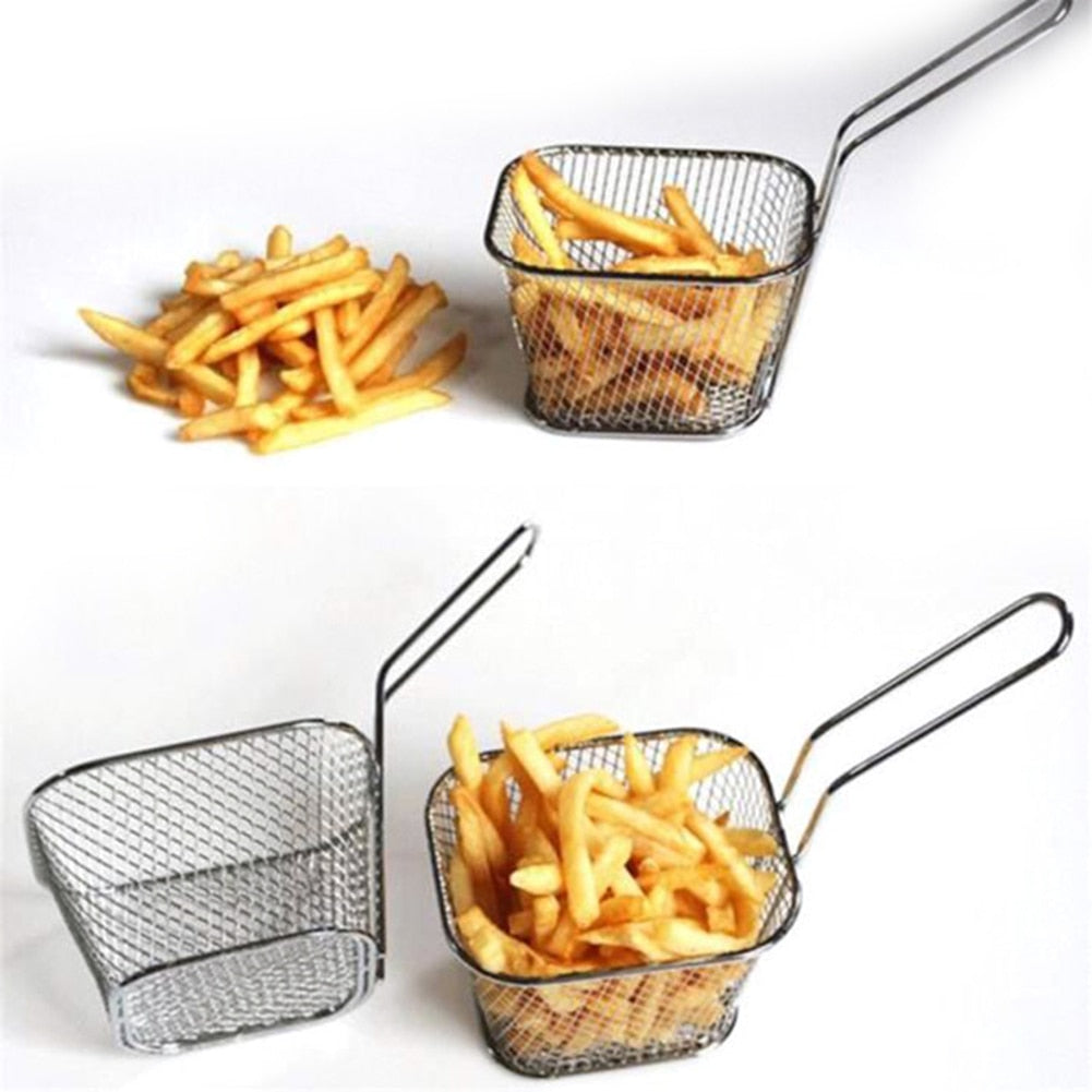Stainless Steel Fry Basket Kitchen Essential by HitMyNeed