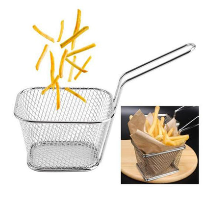Stainless Steel Fry Basket Kitchen Essential by HitMyNeed
