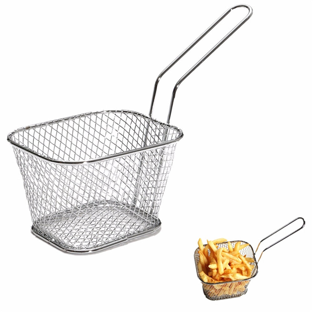 Stainless Steel Fry Basket Kitchen Essential by HitMyNeed