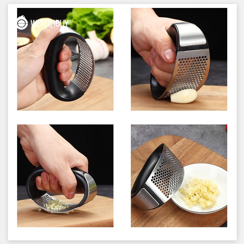 Stainless Steel Garlic Cutter Kitchen Tool by HitMyNeed