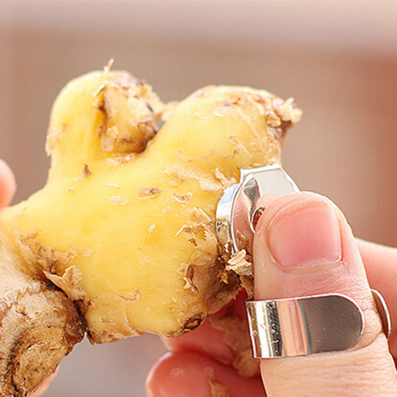 Stainless Steel Garlic & Ginger Peeler Rings (Set of 3) by HitMyNeed