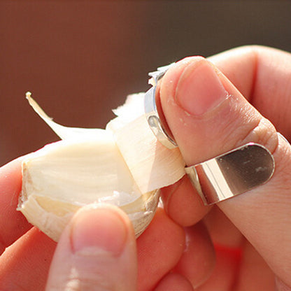 Stainless Steel Garlic & Ginger Peeler Rings (Set of 3) by HitMyNeed