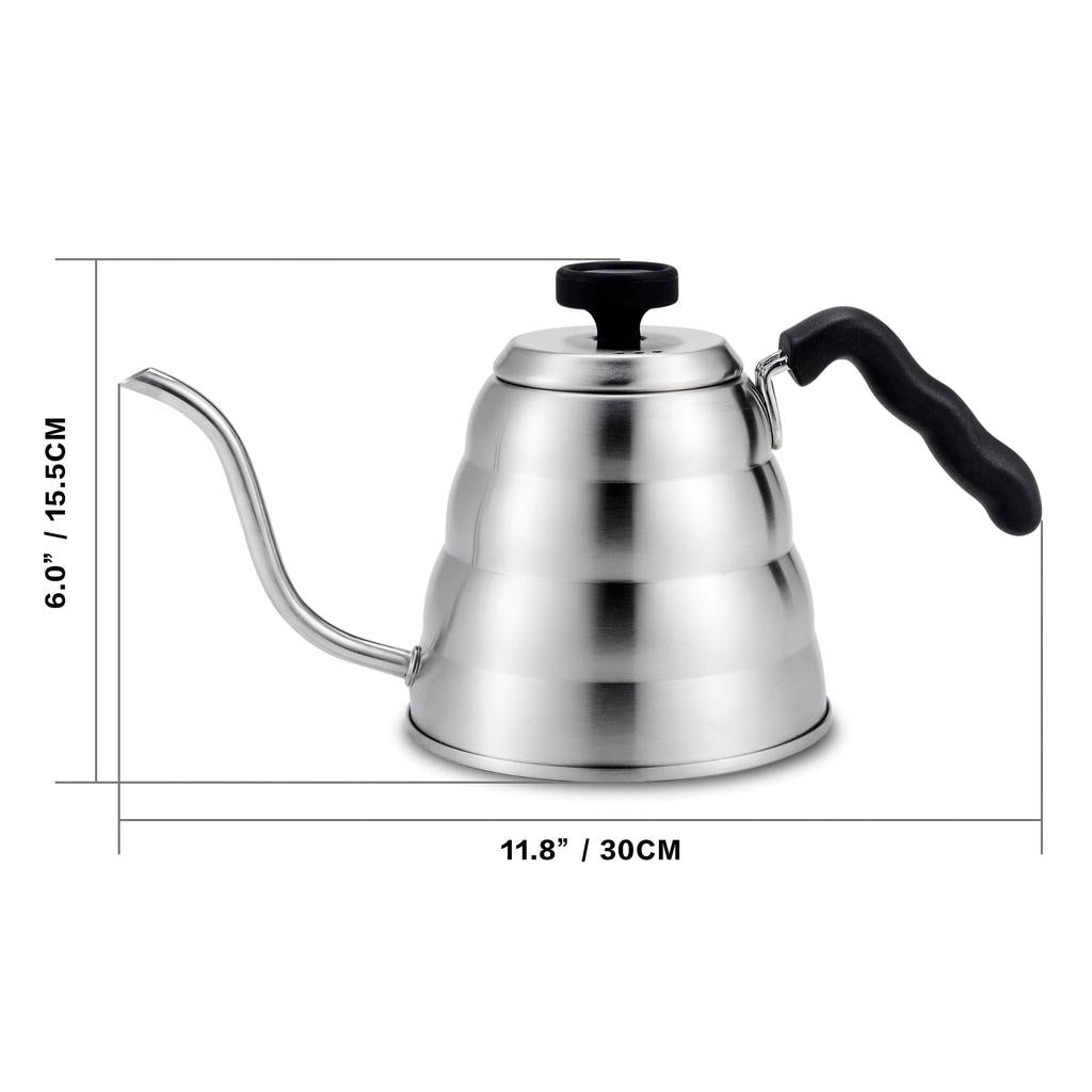 Stainless Steel Gooseneck Coffee Kettle 1.25L by HitMyNeed