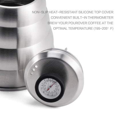 Stainless Steel Gooseneck Coffee Kettle 1.25L by HitMyNeed