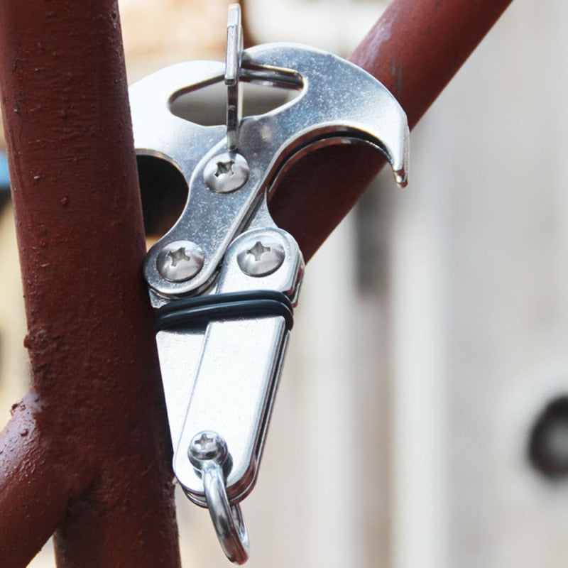 Stainless Steel Gravity Hook with Storage Bag by HitMyNeed