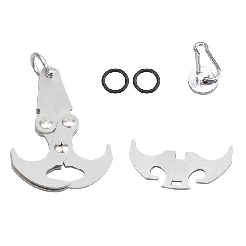Stainless Steel Gravity Hook with Storage Bag by HitMyNeed
