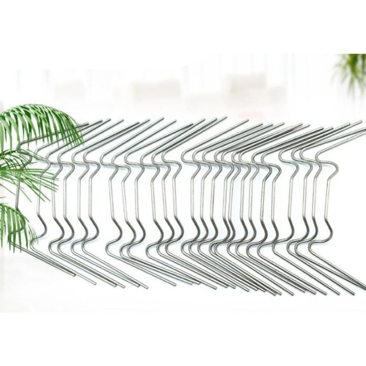 Stainless Steel Greenhouse Clips for Film & Netting 25pcs by HitMyNeed