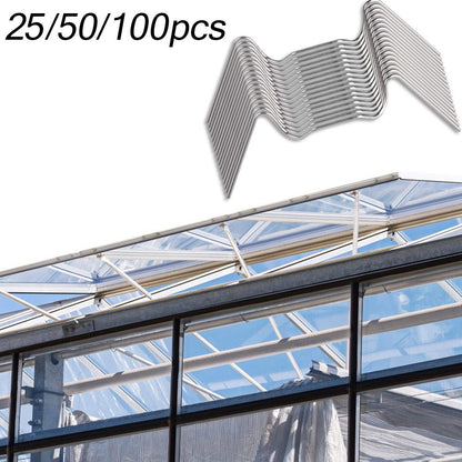 Stainless Steel Greenhouse Clips for Film & Netting by HitMyNeed