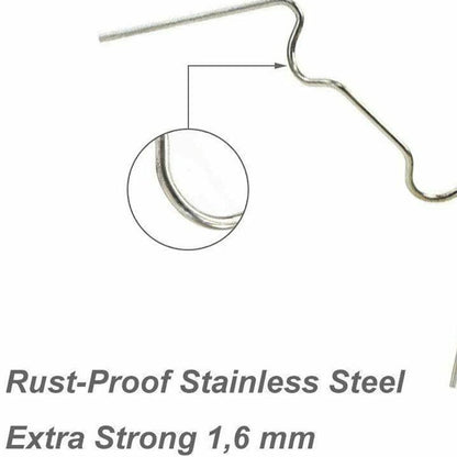 Stainless Steel Greenhouse Clips for Film & Netting by HitMyNeed