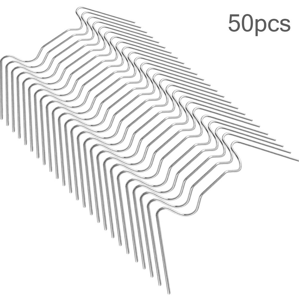 Stainless Steel Greenhouse Clips for Film & Netting 50pcs by HitMyNeed