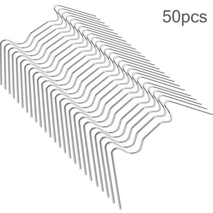 Stainless Steel Greenhouse Clips for Film & Netting 50pcs by HitMyNeed