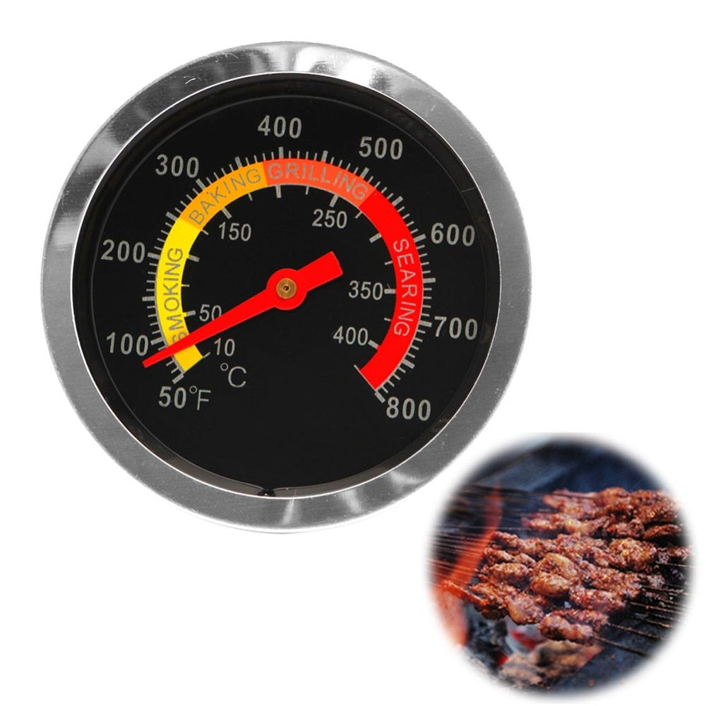 Stainless Steel Grill Thermometer Temperature Gauge by HitMyNeed