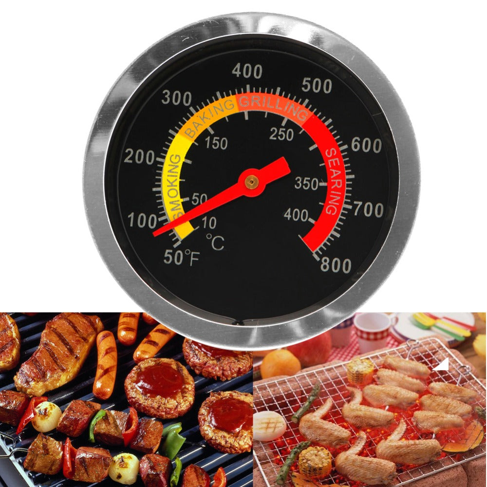Stainless Steel Grill Thermometer Temperature Gauge by HitMyNeed
