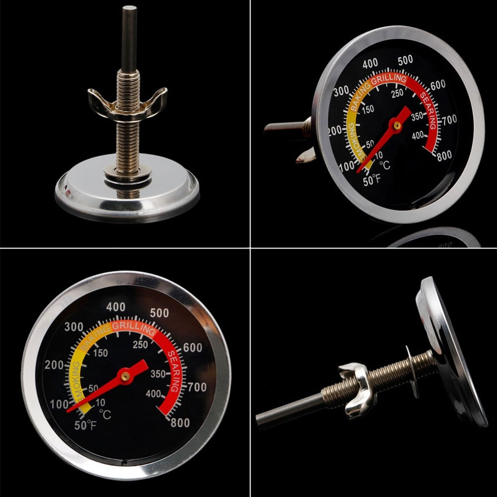 Stainless Steel Grill Thermometer Temperature Gauge by HitMyNeed