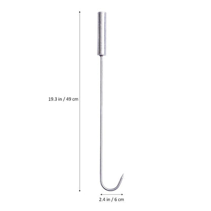 Stainless Steel Grilling Meat Hook with Handle by HitMyNeed