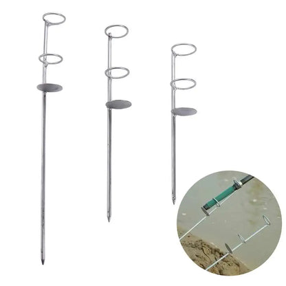 Stainless Steel Ground Spike Fishing Rod Holder 30-50cm by HitMyNeed