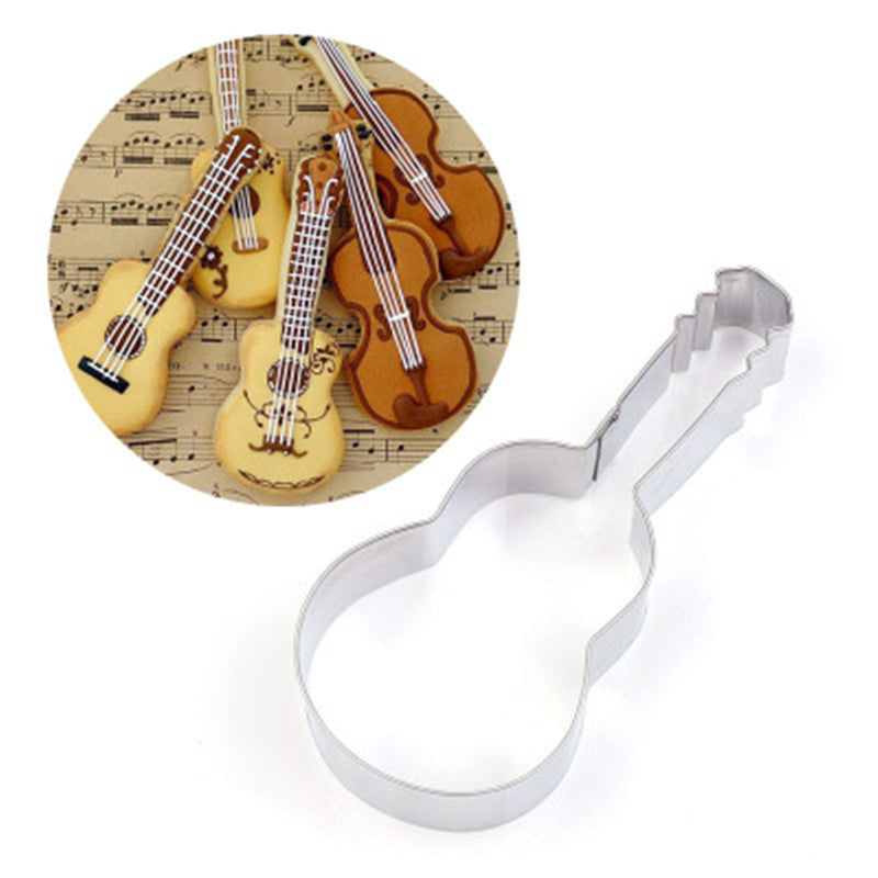 Stainless Steel Guitar Cookie Cutter 9 x 4 cm by HitMyNeed