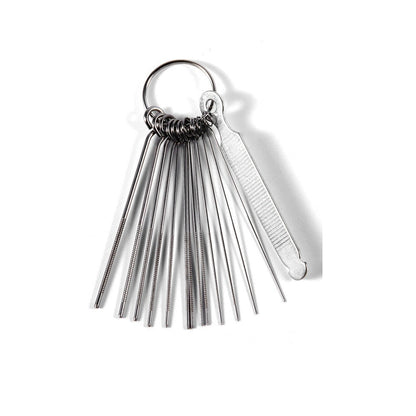 Stainless Steel Guitar Nut File Set, 14 Sizes by HitMyNeed