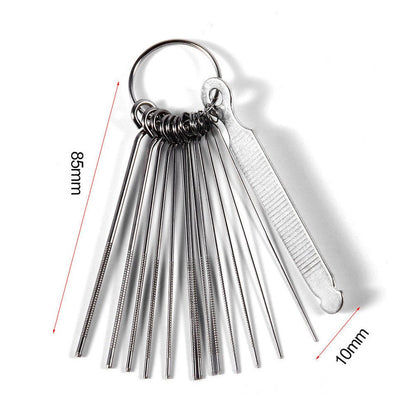 Stainless Steel Guitar Nut File Set, 14 Sizes by HitMyNeed