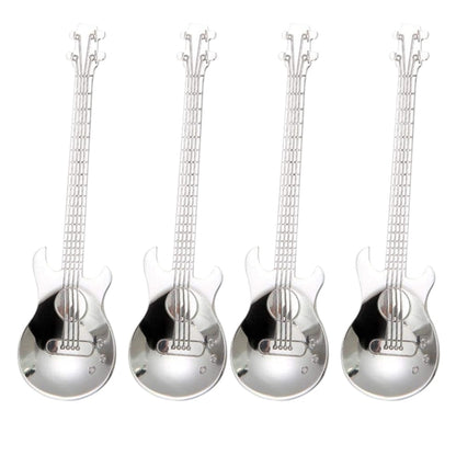 Stainless Steel Guitar Spoons Set of 4 by HitMyNeed