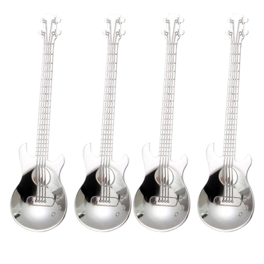 Stainless Steel Guitar Spoons Set of 4 by HitMyNeed