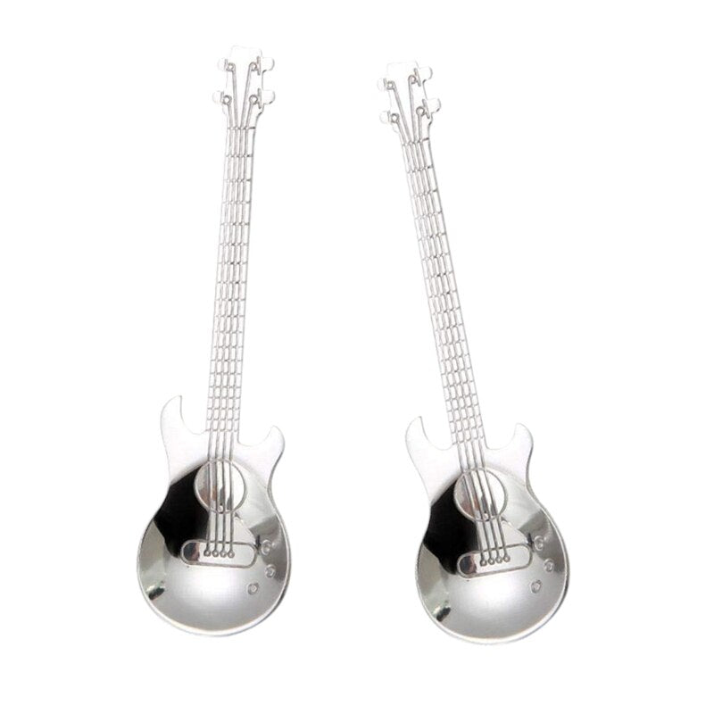 Stainless Steel Guitar Spoons Set of 4 by HitMyNeed
