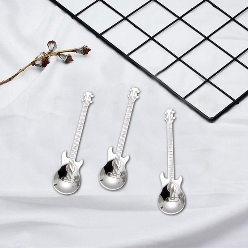 Stainless Steel Guitar Spoons Set of 4 by HitMyNeed