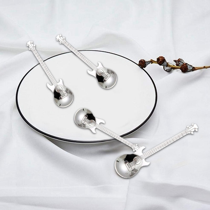 Stainless Steel Guitar Spoons Set of 4 by HitMyNeed