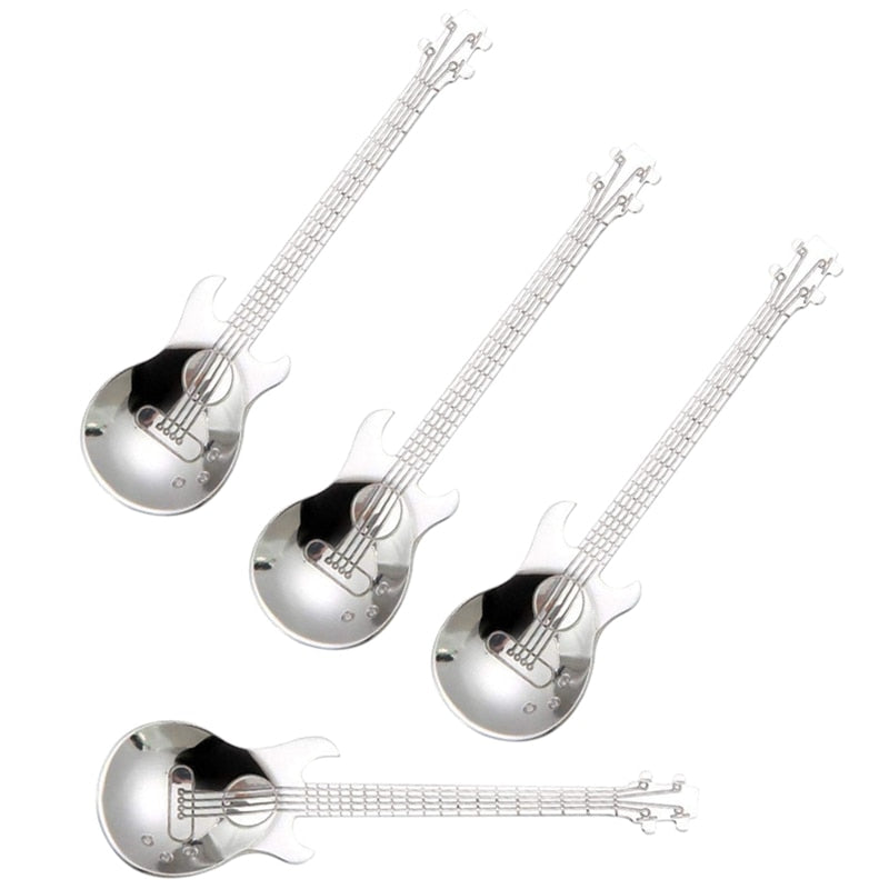 Stainless Steel Guitar Spoons Set of 4 by HitMyNeed