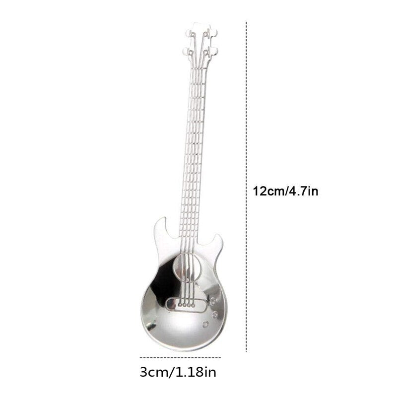 Stainless Steel Guitar Spoons Set of 4 by HitMyNeed