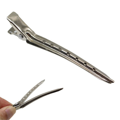 Stainless Steel Hair Sectioning Clips (10 Pack) by HitMyNeed