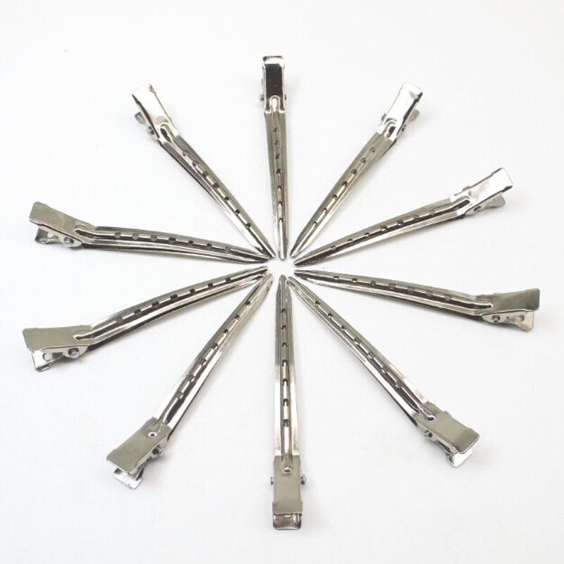 Stainless Steel Hair Sectioning Clips (10 Pack) by HitMyNeed