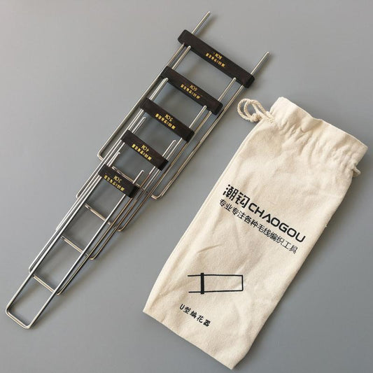 Stainless Steel Hairpin Lace Tool Set with Pouch by HitMyNeed