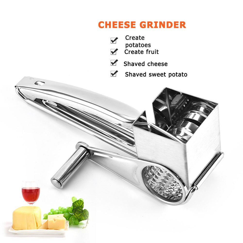 Stainless Steel Hand Crank Cheese Grater by HitMyNeed